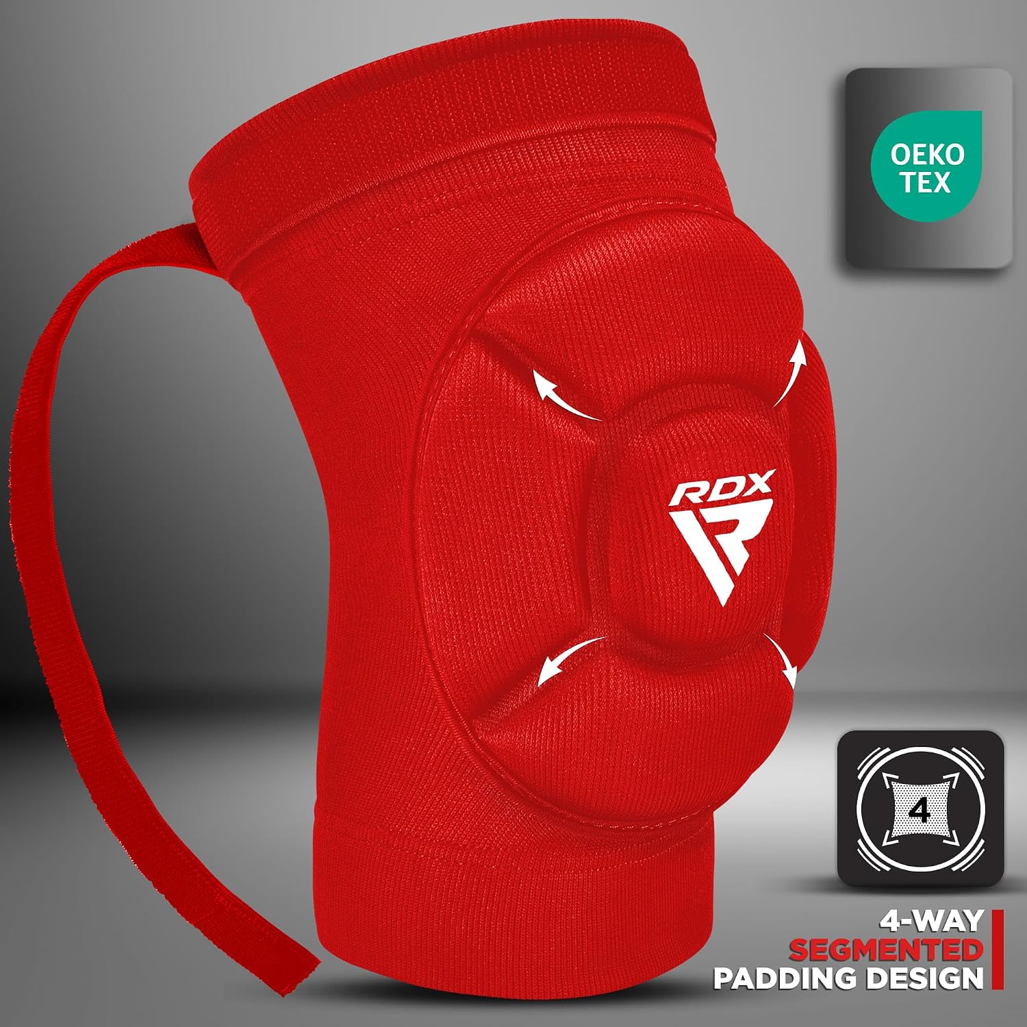 RDX Knee Pads for Work, Oeko TEX Certified, Anti-Slip Protective Thick Padded Foam Pad, Collision Avoidance Sleeves Pair, MMA Muay Thai Grappling Volleyball Football Wrestling Gardening.