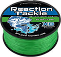 Reaction Tackle Braided Fishing Line - Pro Grade Power Performance for Saltwater or Freshwater Fish - Colored Fishing Line Braid for Extra Visibility