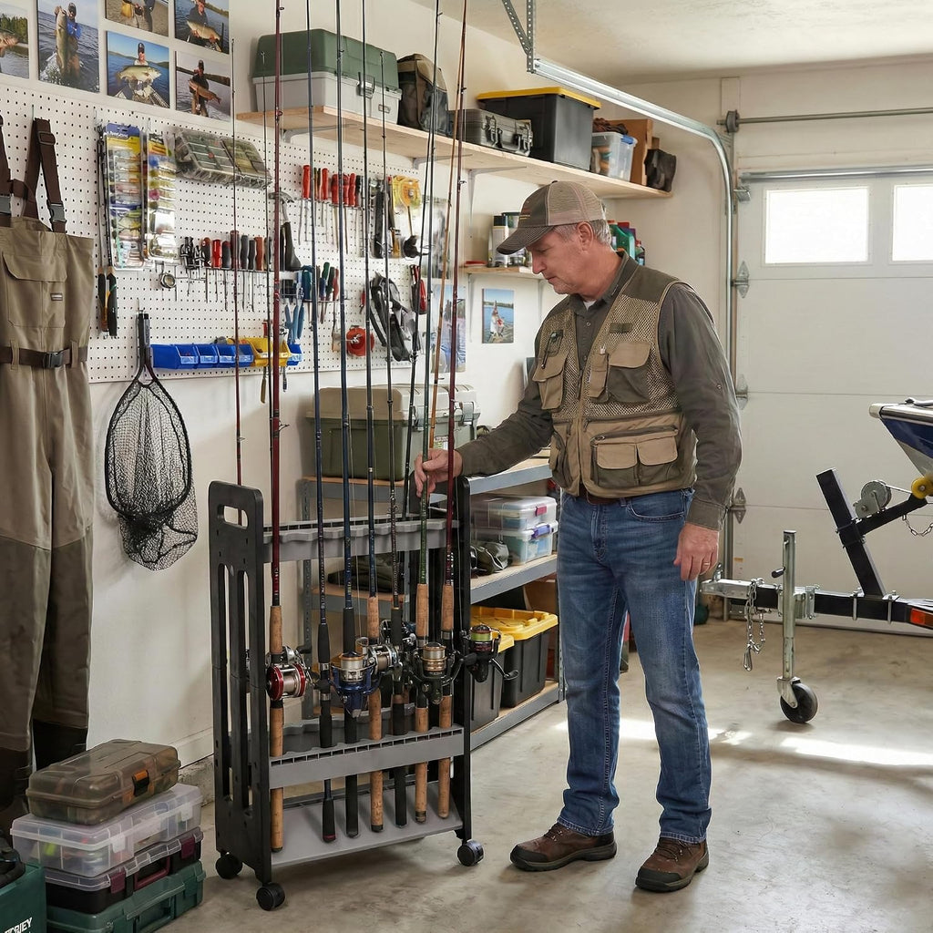Fishing Rod Holder,Fishing Pole Holders for Garage,Fishing Gifts for Men