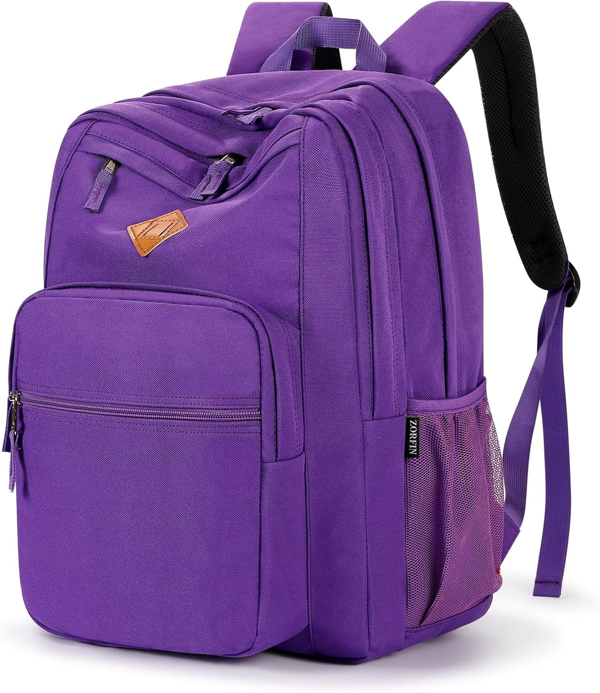 ZORFIN 26L Backpack for College, and Travel: Water Resistant Bookbag - Beige