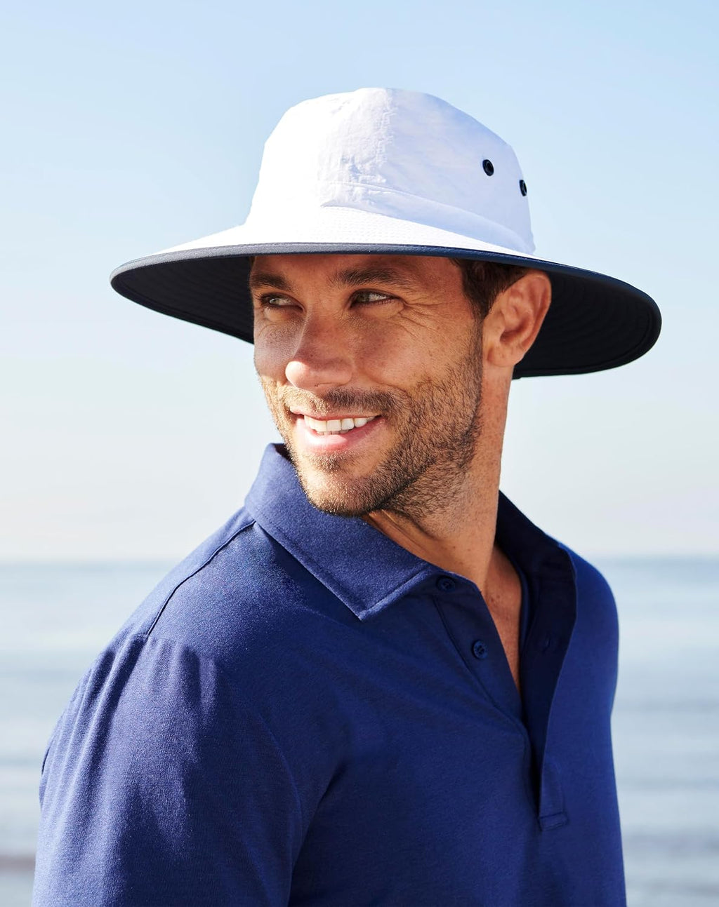 Solbari Unisex Traveler Broad Brim Sun Hat UPF 50+