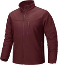 TACVASEN Mens Lightweight Softshell Jacket Fleece Waterproof Windbreaker