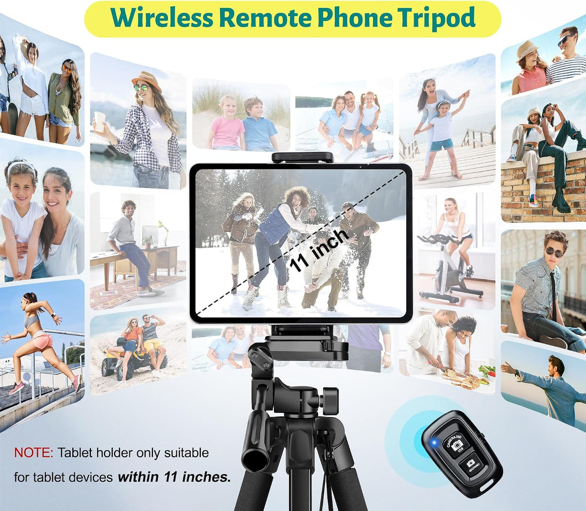 JOILCAN Phone Tripod, 67" Camera Tripod Stand for iPhone iPad