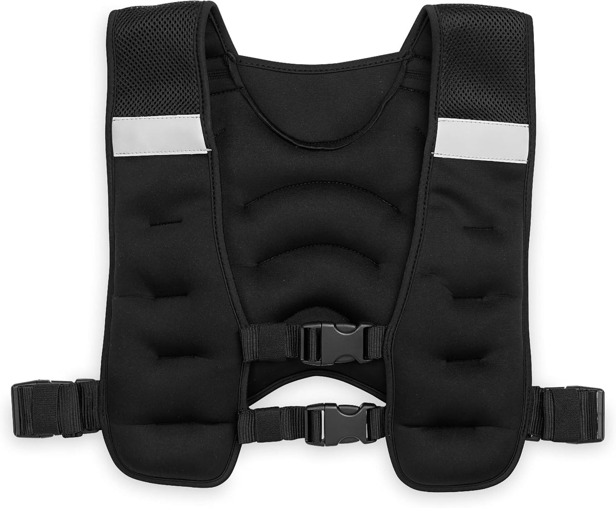 Gaiam Weighted Vest for Women and Men, Adjustable Weighted Workout Vest for Walking, Running, Strength Training