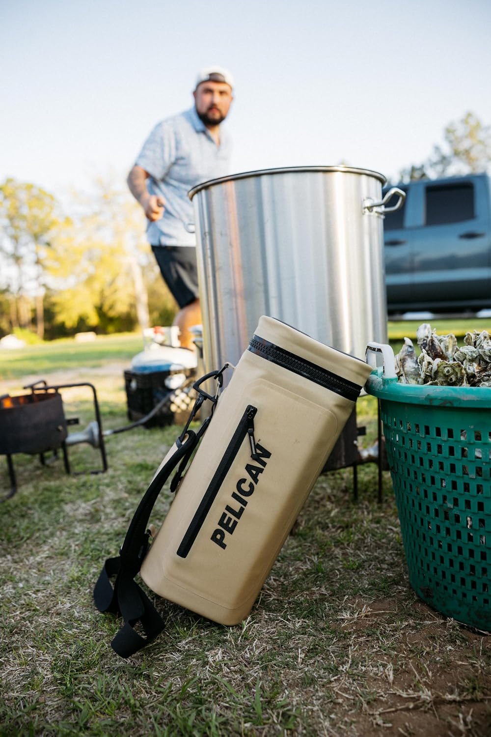 Pelican Dayventure Sling Soft Cooler | 12 Can or 4 Wine Bottle Capacity with Ice | Water-Resistant, Tear-Proof Outer Shell | Padded Shoulder Strap