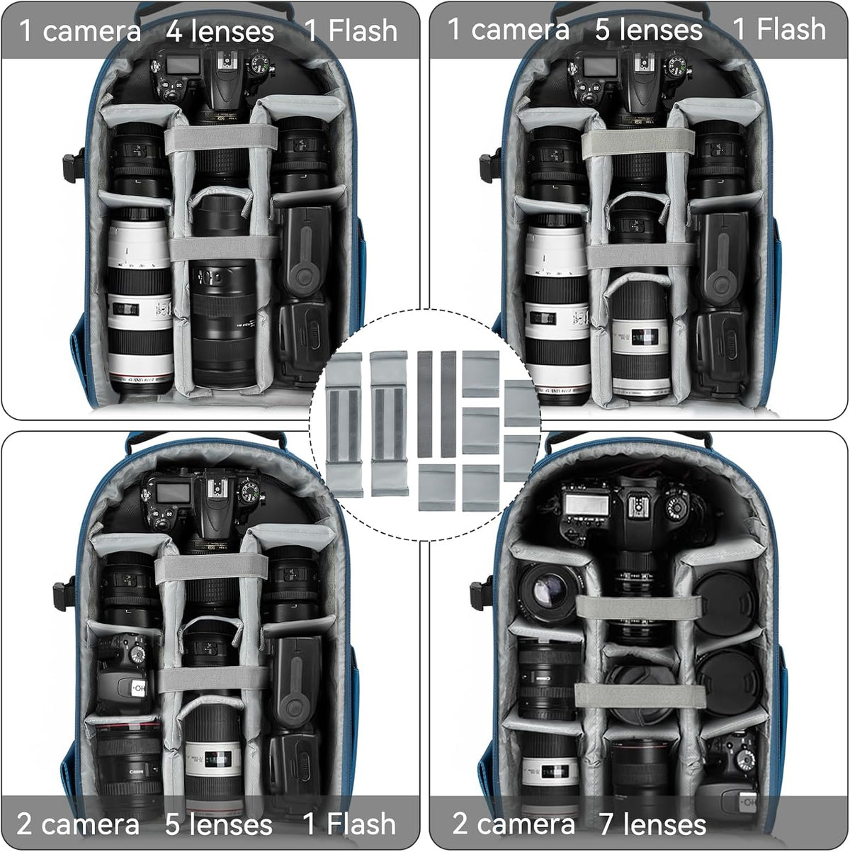 TORIBIO Large Hardshell Camera Backpack DSLR/SLR/Mirrorless Photography Bag