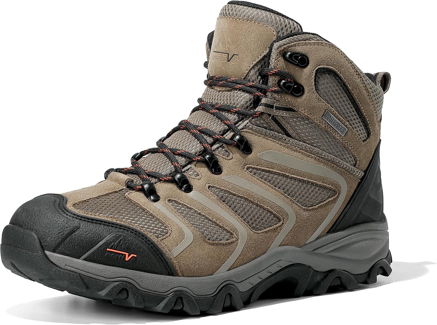 NORTIV 8 Men's Ankle High Waterproof Hiking Boots