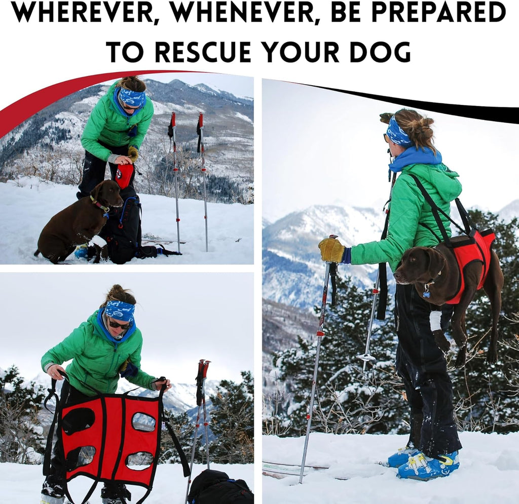 Fido Pro Airlift Original V2 Dog Carrier Sling | Light-Weight Dog Sling Now More Comfortable | for Injured, Sick, or Old Dogs | New Improved Shoulder Padding Now Included | Large (45–70 lbs)