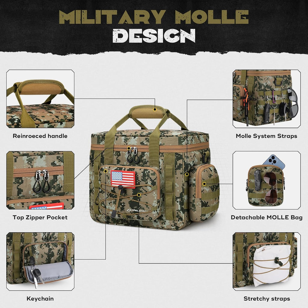 Maelstrom Tactical Lunch Box for Men, Cooler Bag with Detachable MOLLE Bag