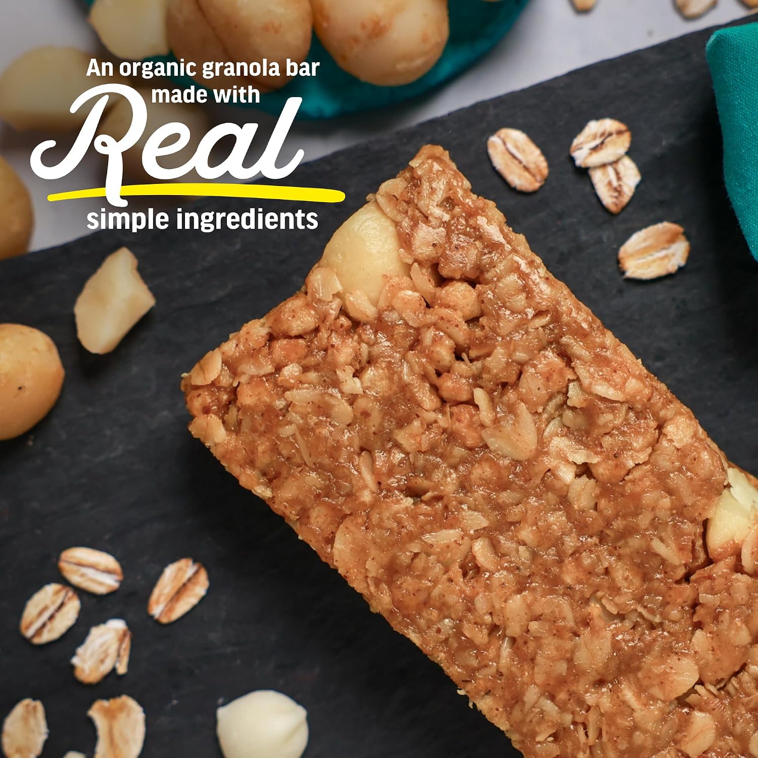 Kate's Real Food Organic Granola Bars White Choc Macadamia (2.2 oz, 12 ct)