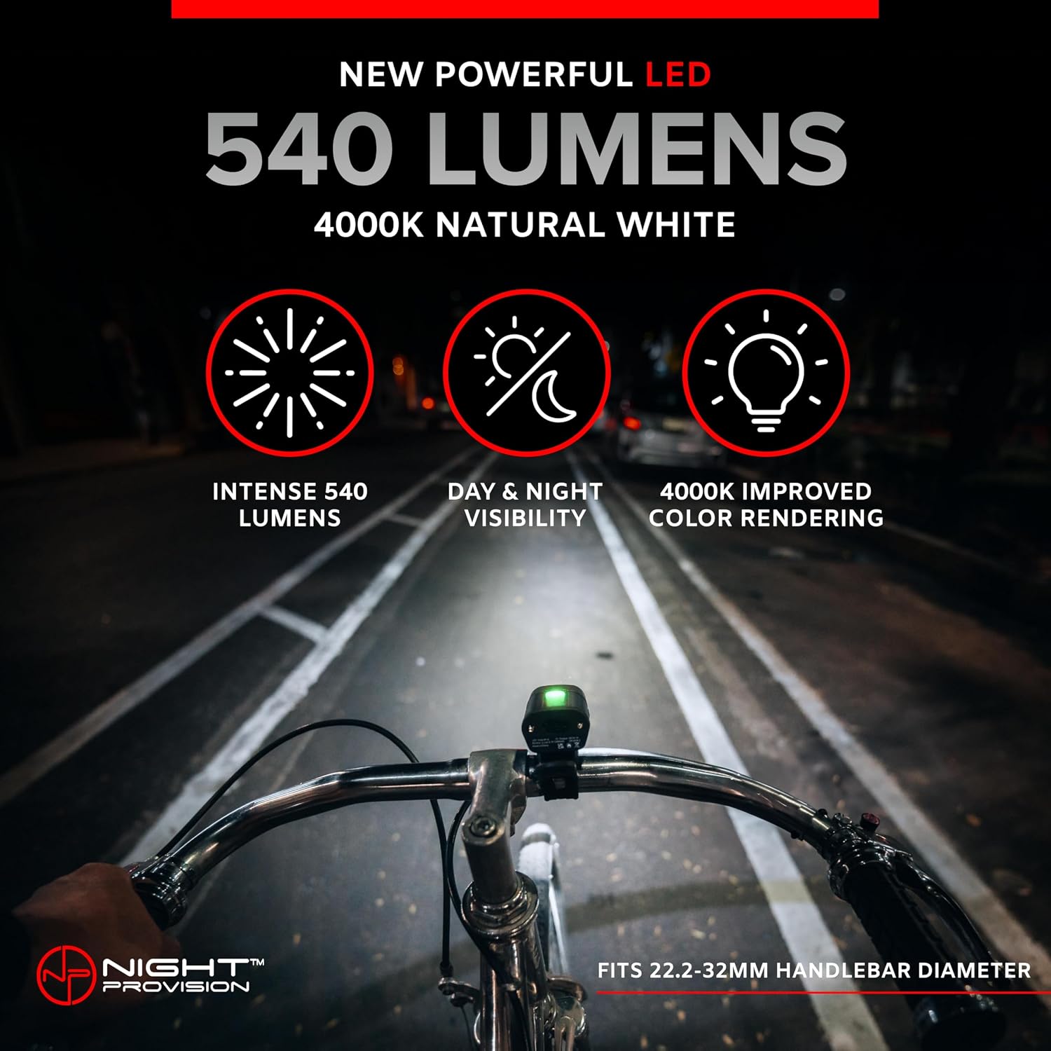 BX-500 Powerful USB-C Bike Lights Front & Back – New 500 Lumens LED - Bicycle Headlight & Taillight Set – USBC Rechargeable – Waterproof - Safety for Night Riding - (Optional - Premium Bike Bell)