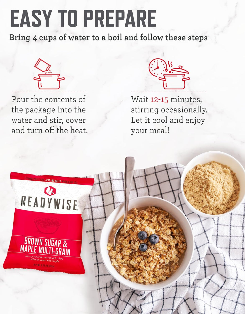 READYWISE Emergency Food Survival Supply Prepper Pack Bucket, 52 Servings