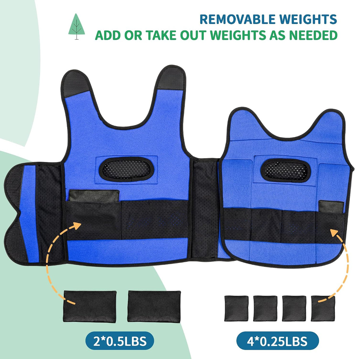 OUTREE Compression Weighted Vest for Kids with Sensory Needs Ages 5-7