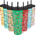 BJPKPK 26 oz Coffee Tumbler with Straw, Insulated Stainless Steel Cup