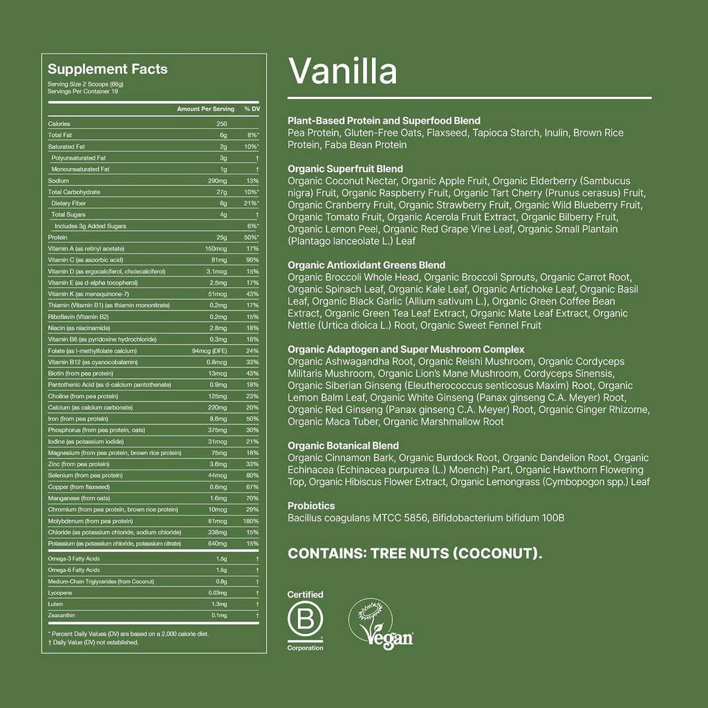 Huel Daily Superblend Vanilla Powder | 25g Plant Based Protein