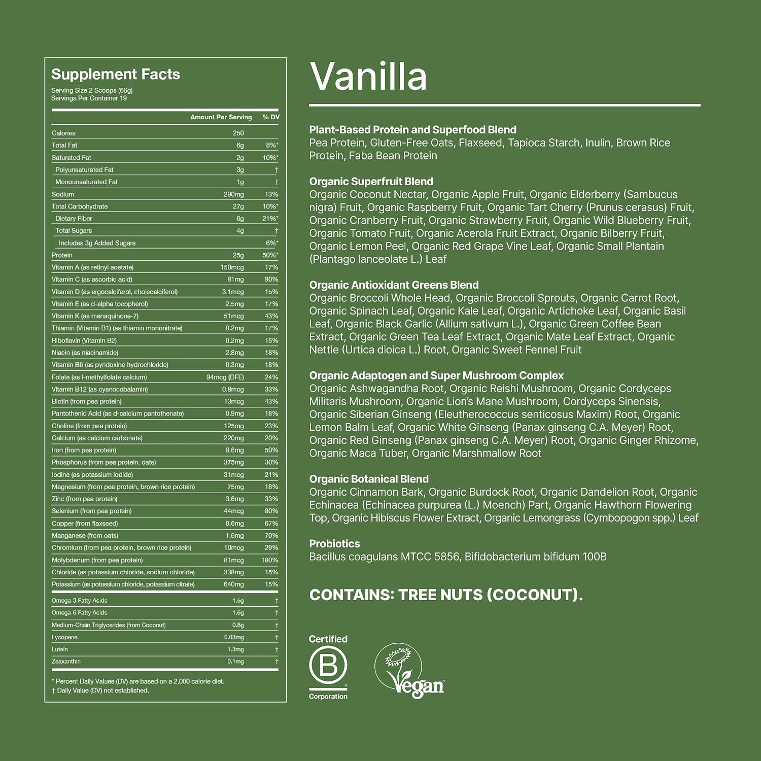 Huel Daily Superblend Vanilla Powder | 25g Plant Based Protein