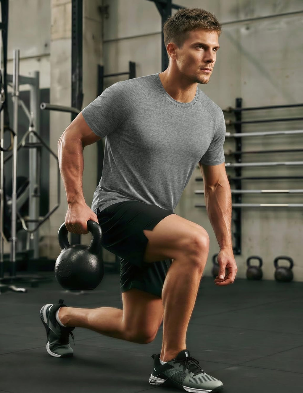MAGCOMSEN Mens Athletic Shirts Quick Dry Short Sleeve Workout Wicking Shirt