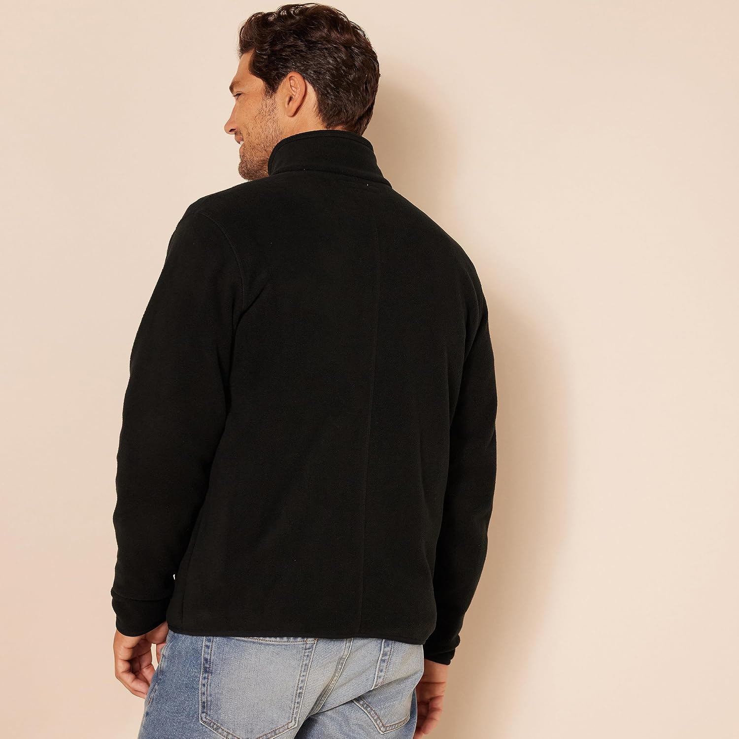 Amazon Essentials Men's Full-Zip Polar Fleece Jacket with Zippered Pockets for Cold Outdoor Weather (Available in Big & Tall)