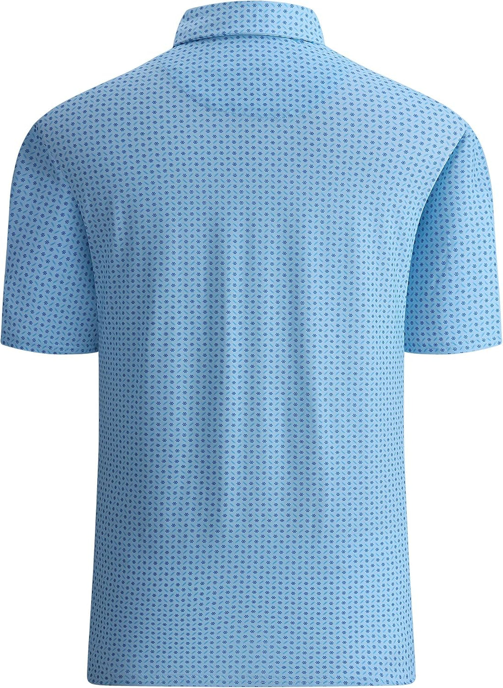 Alex Vando Mens Golf Shirt Moisture Wicking Print Performance Polo Shirt