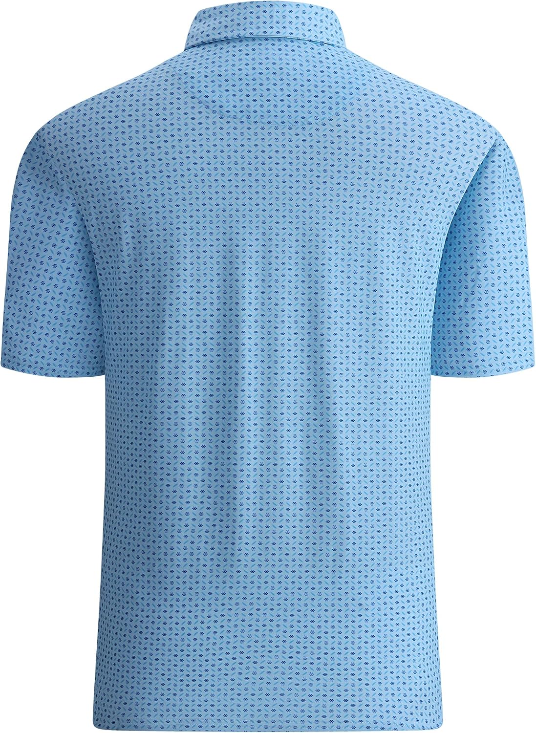 Alex Vando Mens Golf Shirt Moisture Wicking Print Performance Polo Shirt