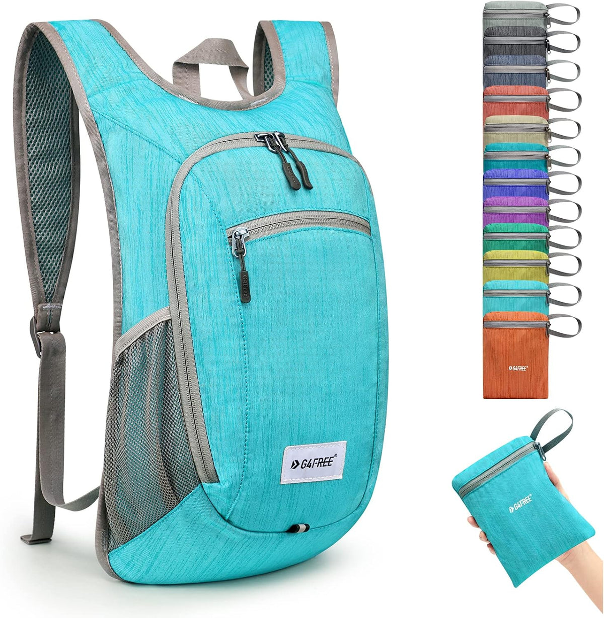 G4Free 10L/15L Hiking Backpack Lightweight Packable Hiking Daypack Small Travel Outdoor Foldable Shoulder Bag