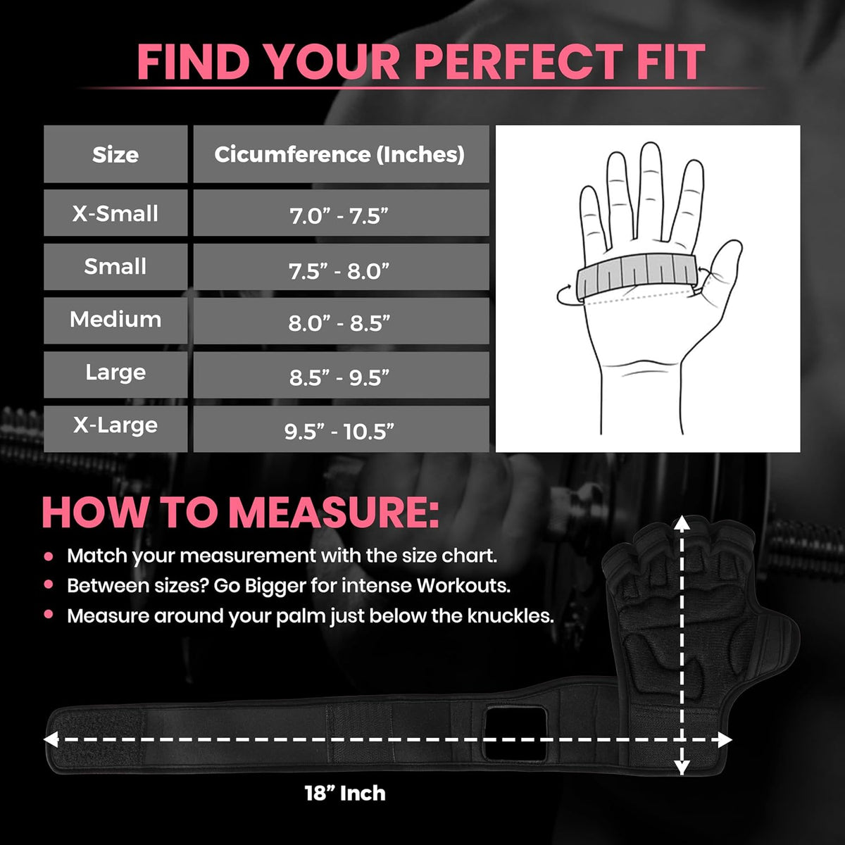 Workout Gloves for Men & Women, Smartwatch Compatible Ventilated Gym Gloves with Wrist Wrap Support, Breathable Weight Lifting Gloves for Fitness with Excellent Grip
