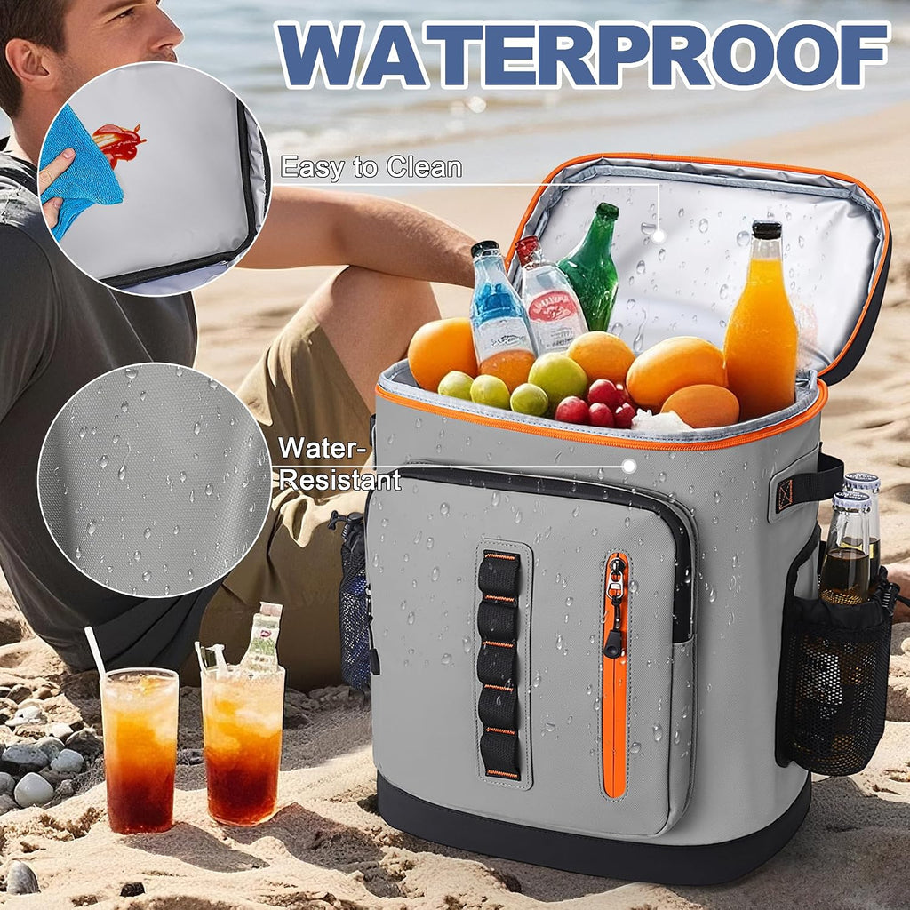 39 Can Insulated Backpack Cooler, Waterproof, Leak Proof