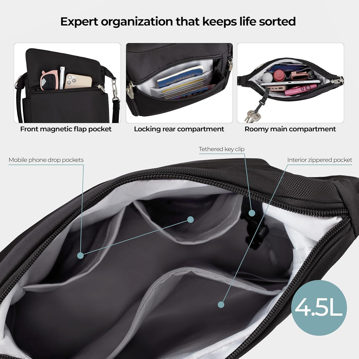 Travelon Anti-Theft Classic Messenger Bag