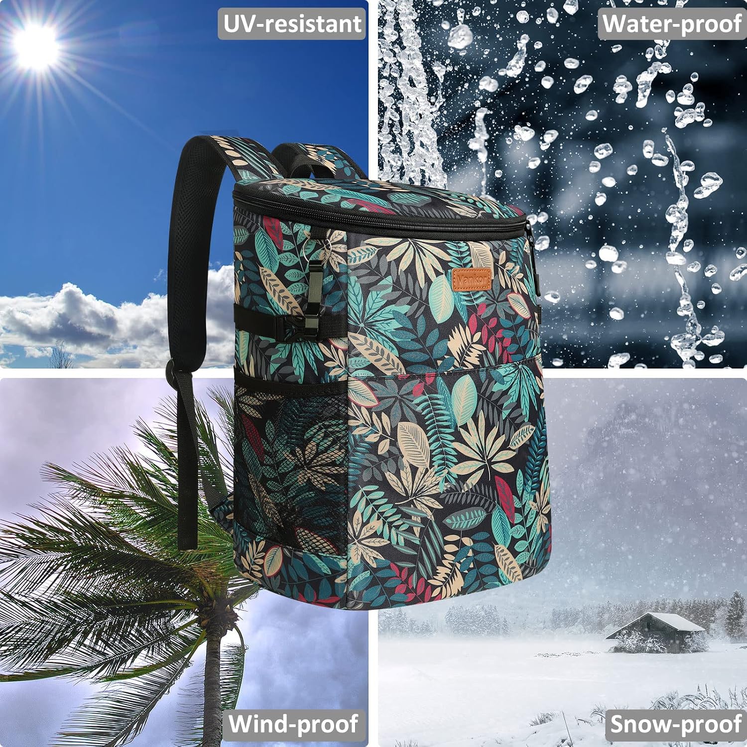 Vankor Camping Cooler Backpack Insulated Waterproof