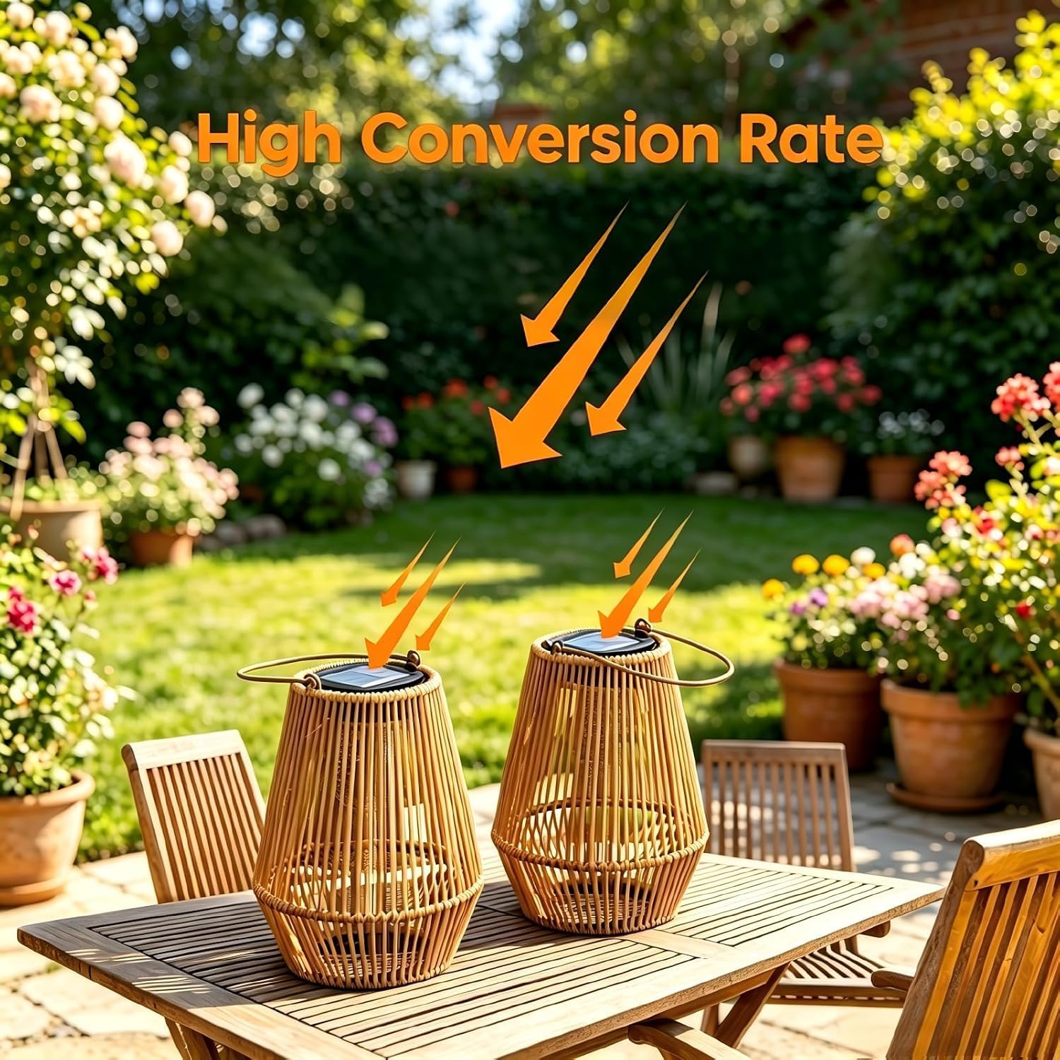 Solar Lanterns Outdoor Waterproof, KagoLing Solar Lanterns Outdoor Gifts for Women Mom Grandma Hanging Solar Lights Outdoor Garden Decor for Outside, Yard, Patio, Porch, Trees, Pathway, Lawn, 2 Pack
