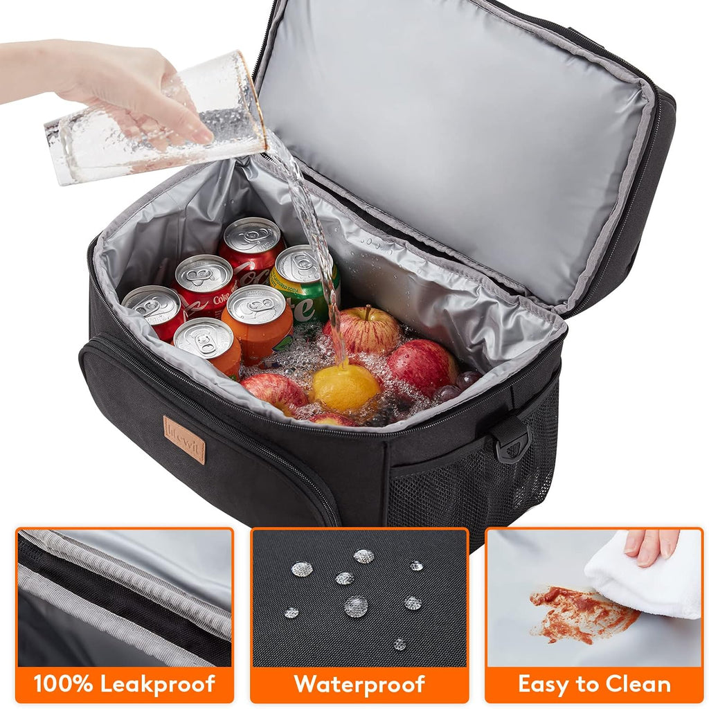 Lifewit Insulated Cooler Bag, Large Leakproof Beach Cooler, Lightweight Portable Double Layer Soft-Sided Travel Ice Chest for Camping, Kayaking, Road Trips, Grocery Shopping