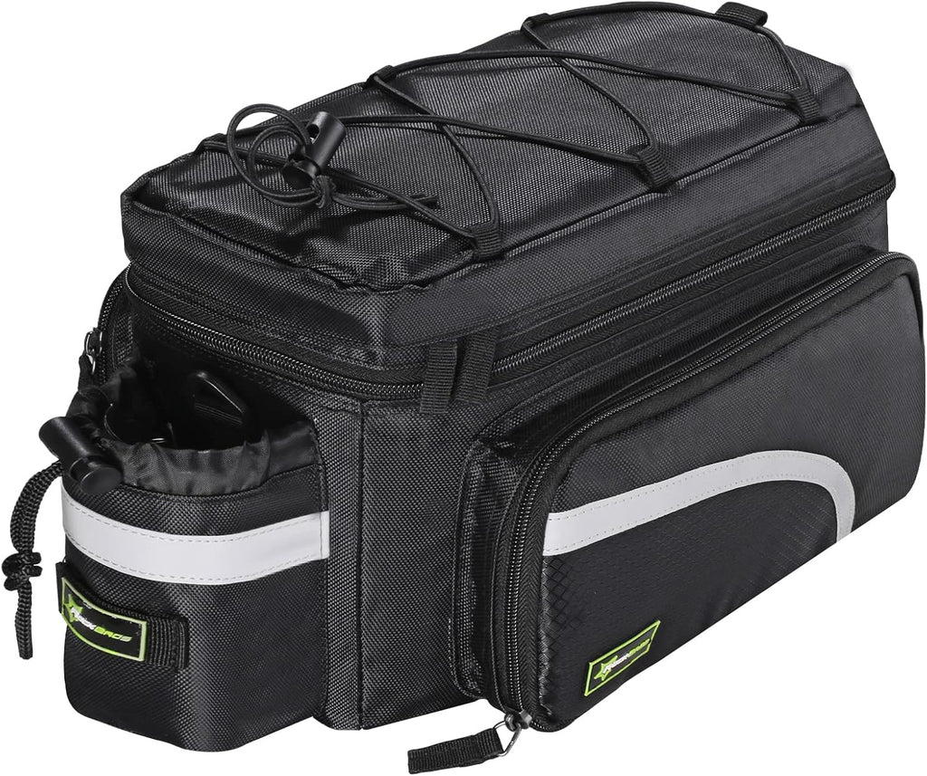ROCKBROS Bike Trunk Bag 13L-25L Bike Rear Rack Bag Expandable Side Pockets