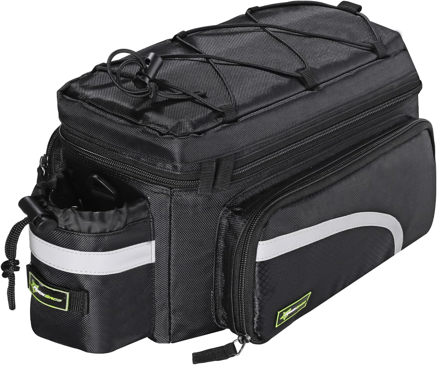 ROCKBROS Bike Trunk Bag 13L-25L Bike Rear Rack Bag Expandable Side Pockets