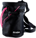 Chalk Bag for Rock Climbing - Rock Climbing Gifts Gear Accessories - Quick-Clip Belt, Large Zippered Pockets & Brush Holder - Weight Lifting, Gym, Bouldering, Disc Golf, Wall, Rock Climbing Chalk Bag