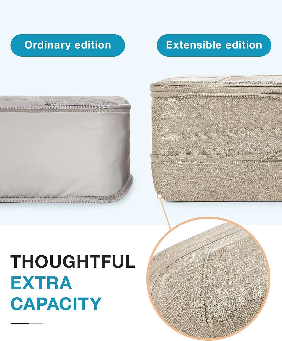 BAGSMART Compression Packing Cubes for Travel, 6 Set