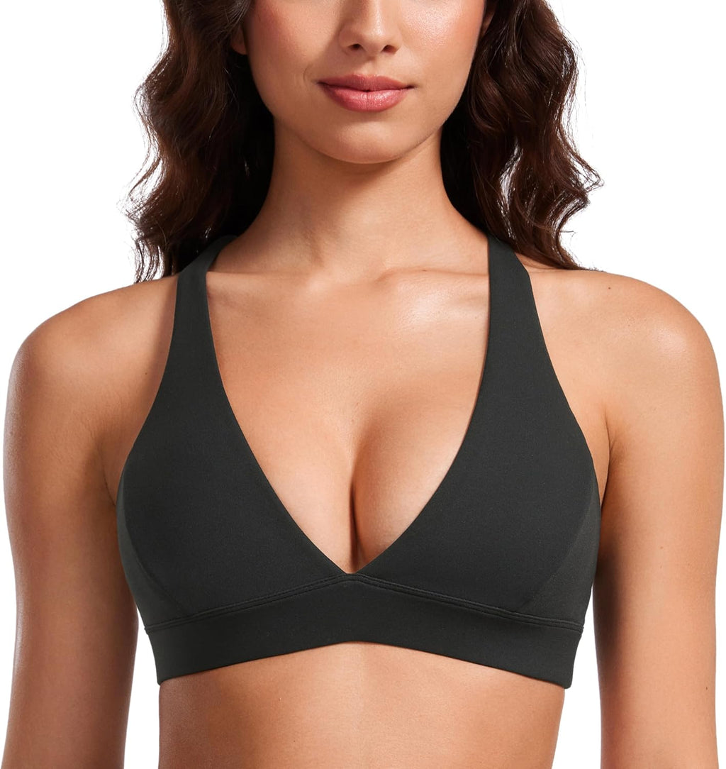 CRZ YOGA Butterluxe Deep V Neck Sports Bras