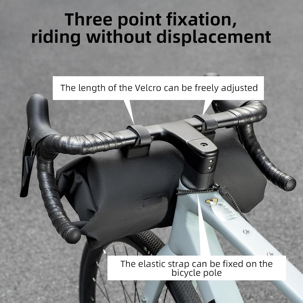 ROCKBROS Bike Handlebar Bag, Waterproof Front Frame Pouch with 8L Capacity