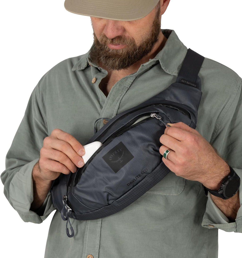 Osprey Daylite Waist Pack - Fanny Pack with Crossbody Shoulder Carry Option - Lightweight Hip Bag