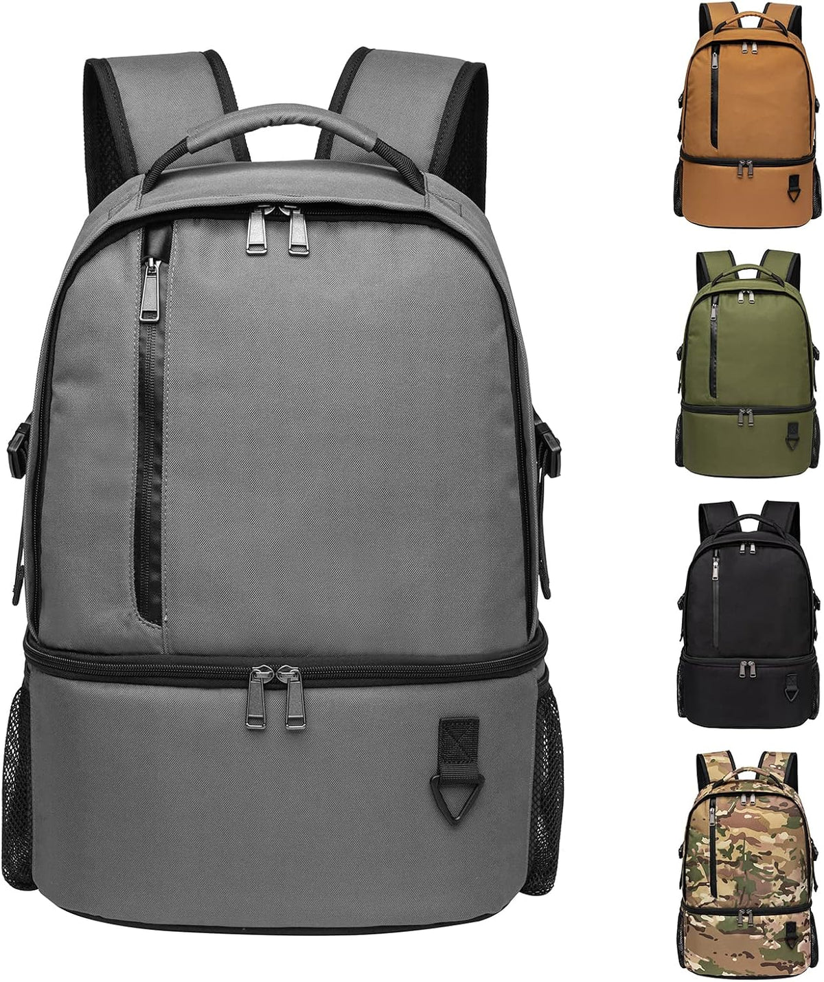 TUGUAN Dual Compartment Cooler Backpack Insulated 16Cans Lunch Box Backpack