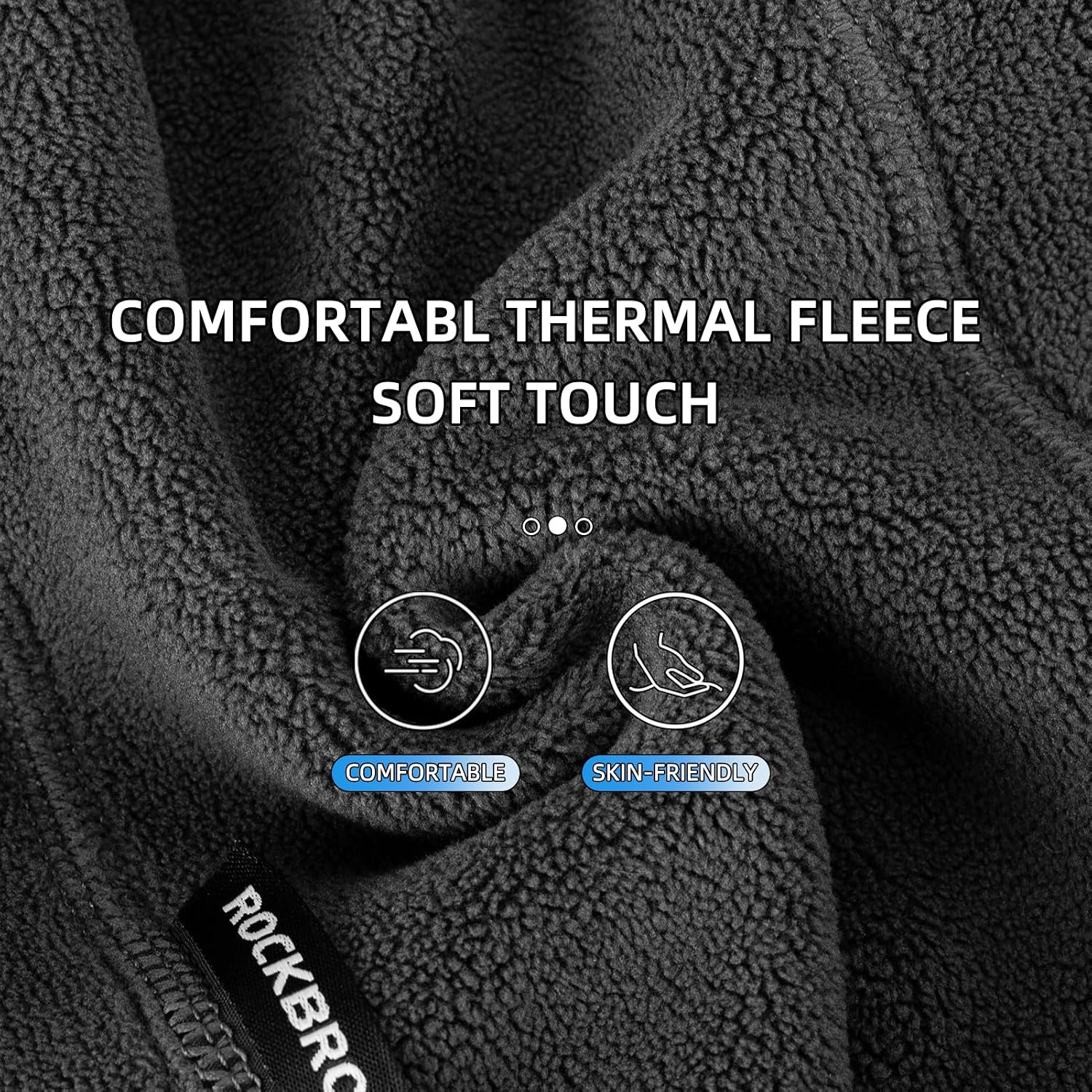 ROCKBROS Windproof Thermal Balaclava Ski Mask for Men and Women Cycling