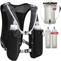 Running Hydration Vest for Women and Men. Reflective, 8 Pocket, Quick Dry, Water-Resistant, Breathable, Adjustable Backpack for Runs, Hiking, Cycling, Trails, Marathons