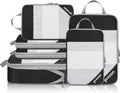 Compression Packing Cubes for Travel, Lightweight Vacation Travel Essentials, Travel Accessories for Suitcase Organizer Bags Set, Durable Luggage Organizer