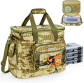 KastKing BaitSpace Tackle Bag with Removable Bait Binder, 4 Tackle Boxes