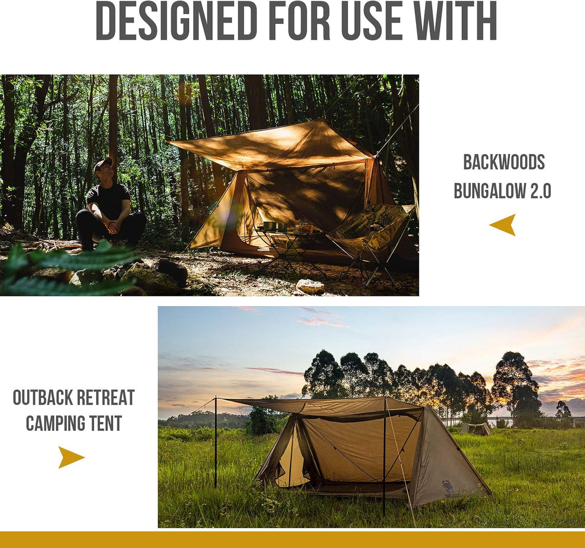 OneTigris Waterproof Tent Footprint, 81" x 65", 1500mm Waterproof