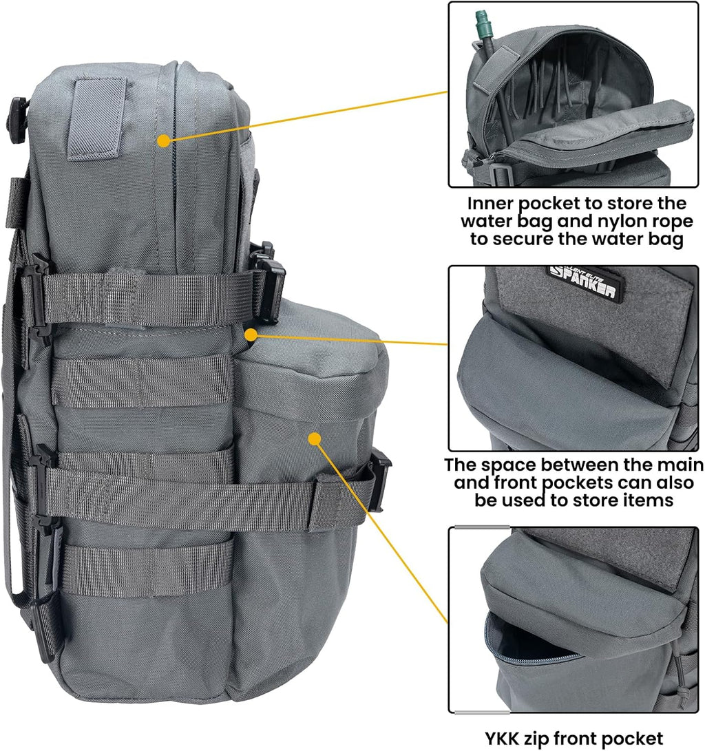 EXCELLENT ELITE SPANKER Tactical MOLLE Hydration Backpack Water Bladder Carrier Pack for Tactical Vest Backpack Plate Carrier