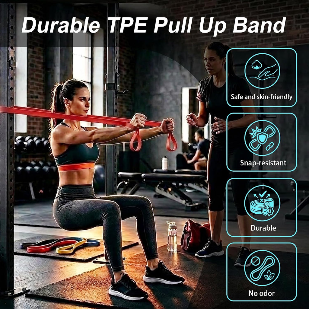 Resistance Bands for Working Out, 4-Level Pull Up Assistance Bands