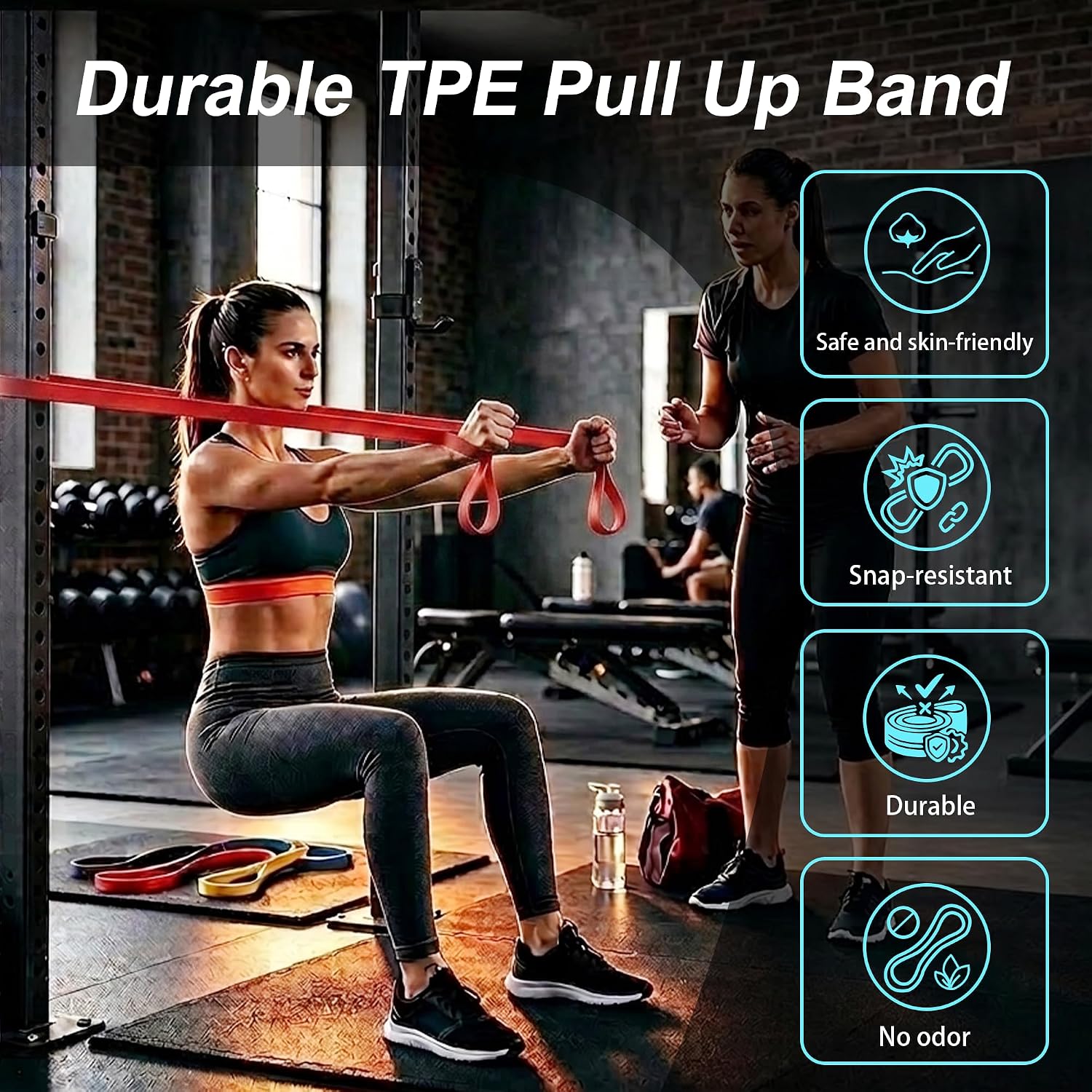 Resistance Bands for Working Out, 4-Level Pull Up Assistance Bands