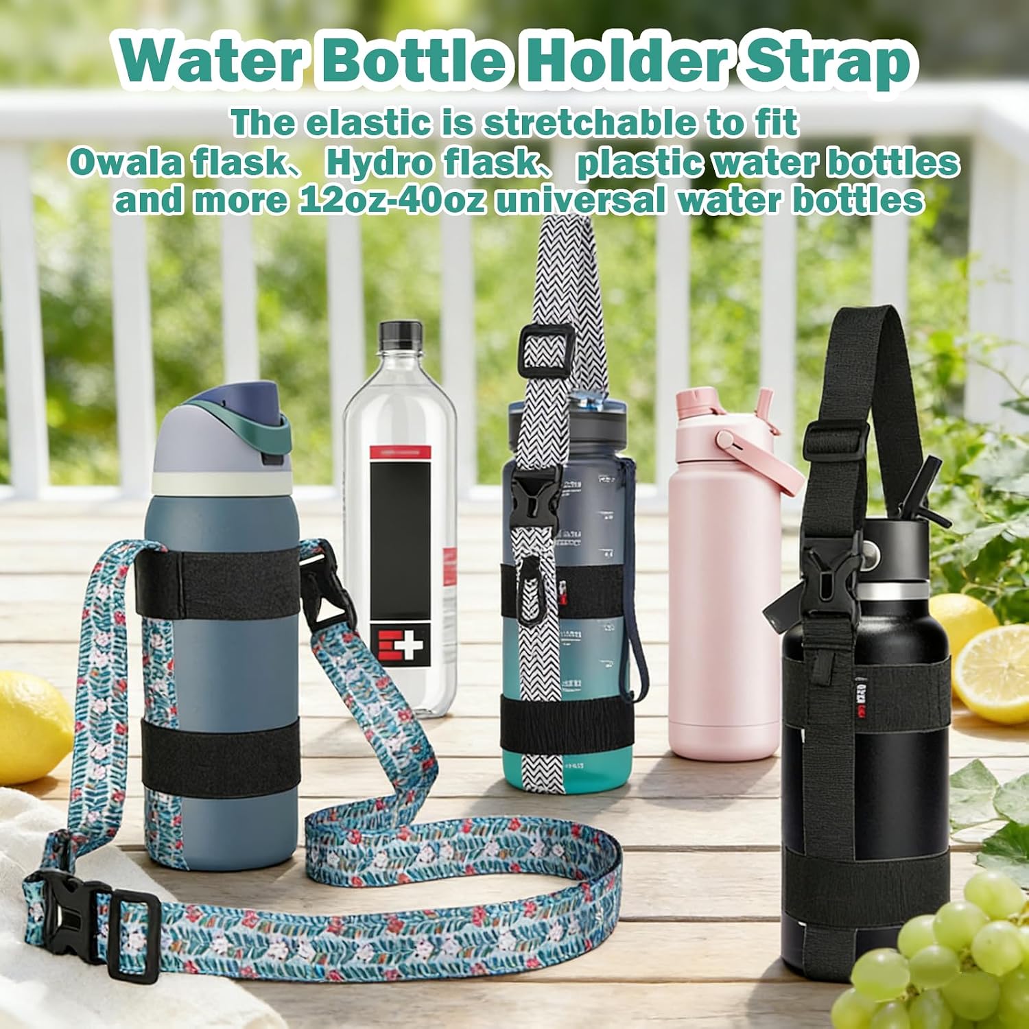 HEYSKAY Water Bottle Holder with Strap Adjustable Water Bottle Sling Strap