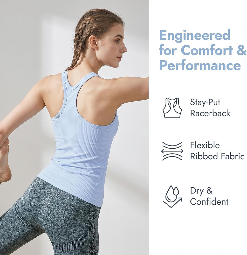 sphinx cat Yoga Racerback Tank Top for Women with Built in Bra,Women's Padded Sports Bra Fitness Workout Running Shirts