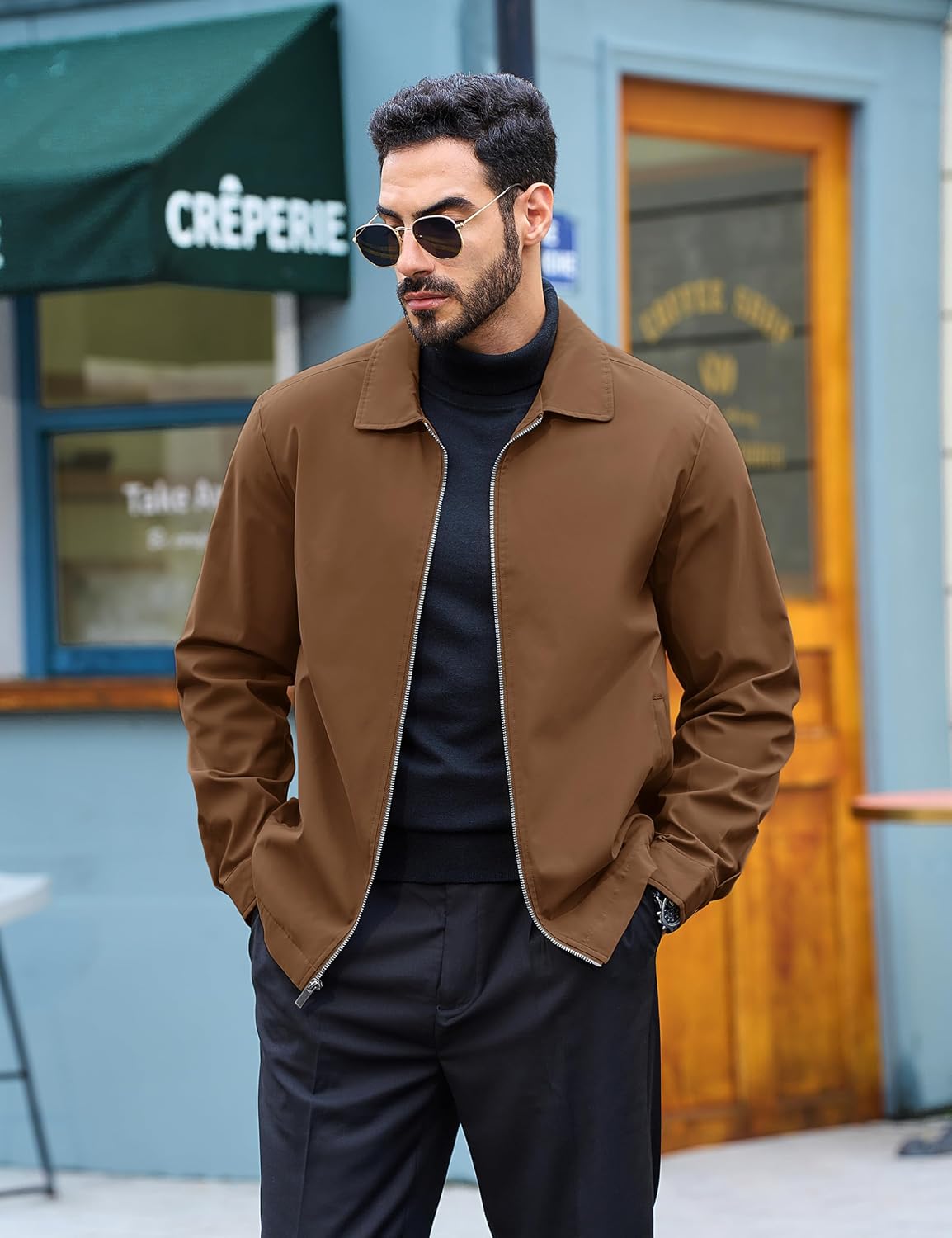 TACVASEN Men's Lightweight Jacket Fall Water-repellent Windbreaker Jackets